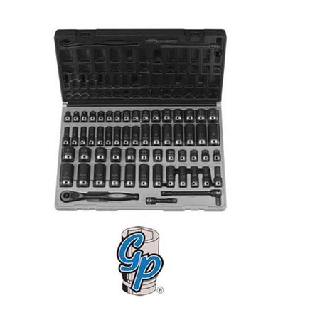 Grey Pneumatic Grey Pneumatic GY81659CRD 3/8" Drive 6 Point 59 Pieces Fract. and Metric Duo Socket Set GY81659CRD